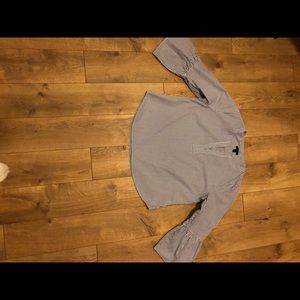 J Crew Statement Sleeve Blouse